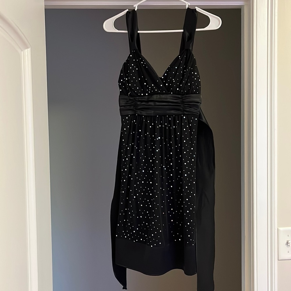 Sequenced back dress